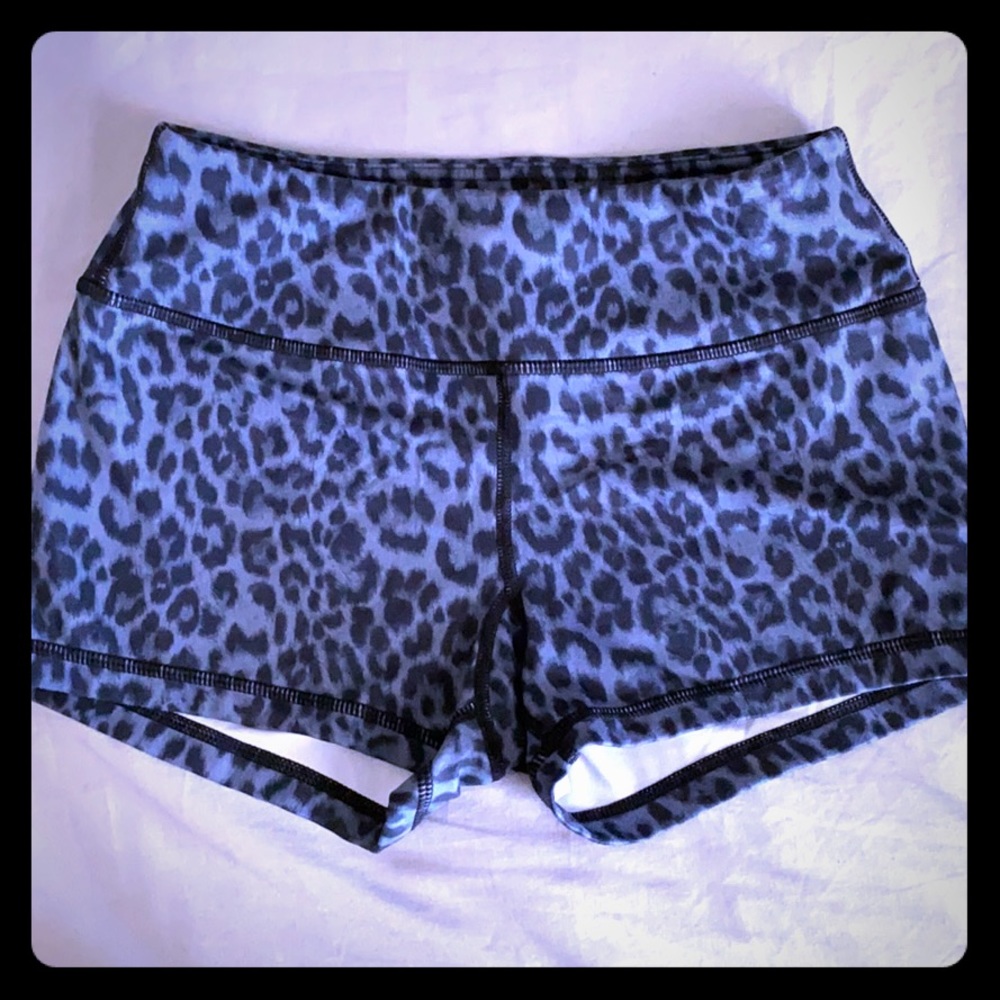 Savage dark leopard booty shorts